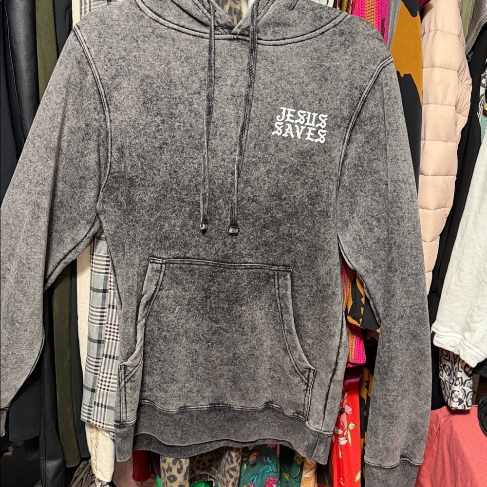 Jesus Saves Hoodie -Size Small